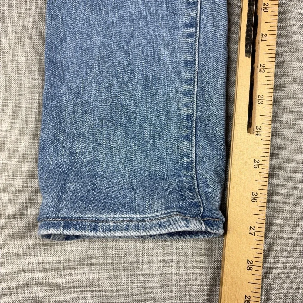 Paige Skyline Skinny Jeans Womens 27 Light Wash Blue Mid Rise Stretch Denim